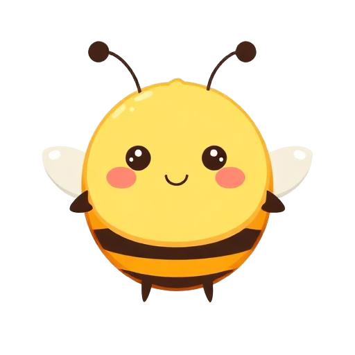 Cute bee decoration